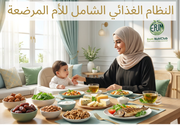 النظام الغذائي الشامل للأم المرضعة